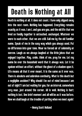 Death is Nothing at All