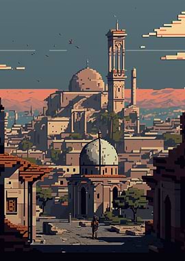 Halep city pixel art