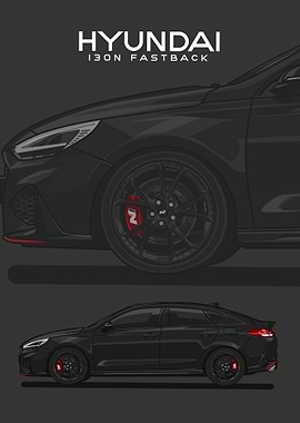 hyundai i30n fastback blck