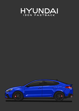 hyundai i30n fastback blue