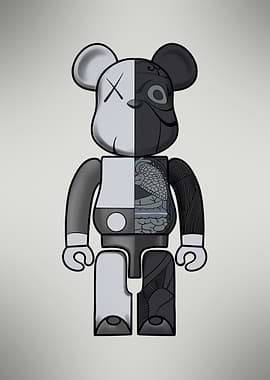 Back and white bearbrick