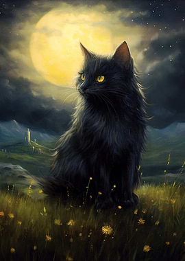black cat moon