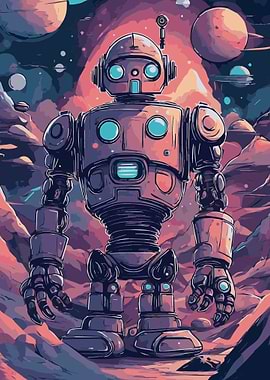 Cute Robot Fantasy Space 5