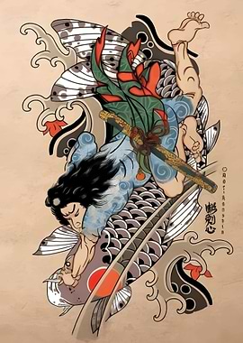traditionnel Japanese art