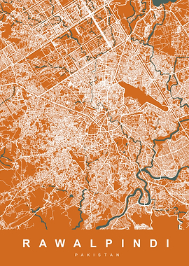 MAP RAWALPINDI PAKISTAN