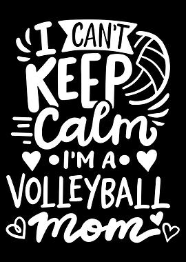 Funny Volleyball Mom Art