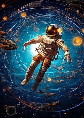 astronaut in space