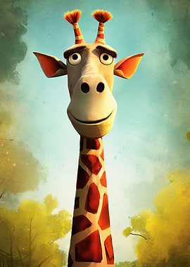 Cute Giraffe Illustration