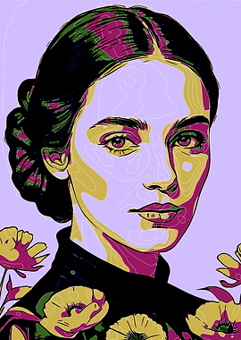 Pop Art Woman Portrait 12