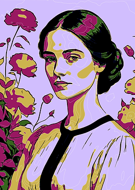 Pop Art Woman Portrait 7