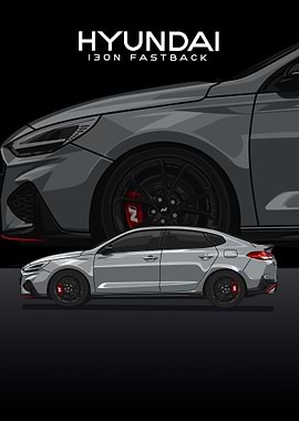 hyundai i30n fastback grey