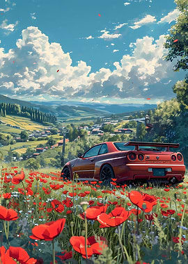 Nissan Skyline r34 Anime