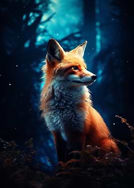 Red Fox in Forest