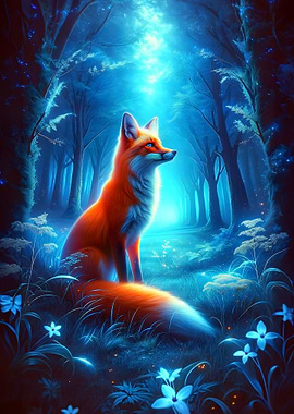Fox In Forest
