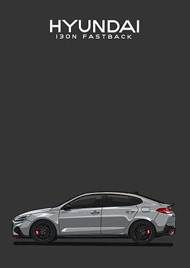 hyundai i30n fastback grey