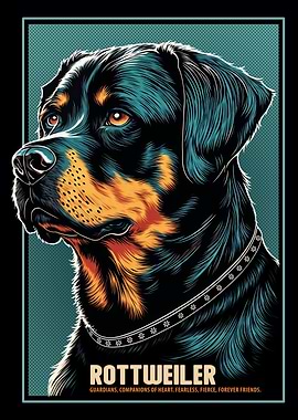 Beautiful Rottweiler Dog