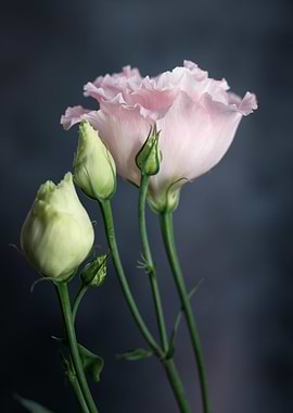 Pink and white flowers