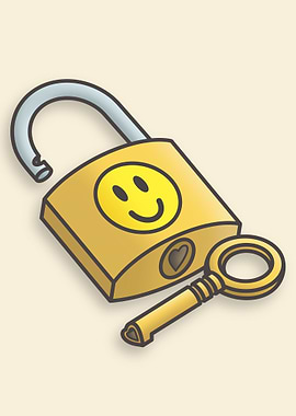 Smiling padlock