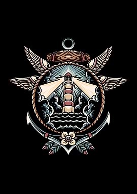 lighthouse tattoo