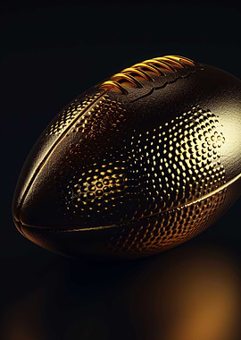 Rugby 3D Dark Gold