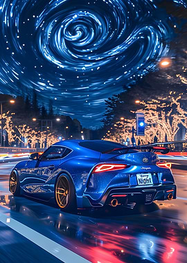 Toyota Supra Starry Night