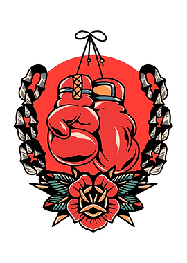 boxing glove tattoo