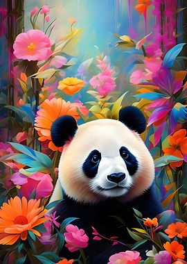 Floral Panda
