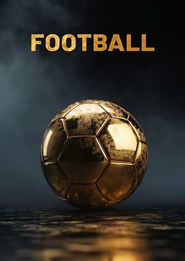 Football 3D Dark Gold
