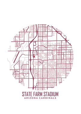 State Farm Stadium Map
