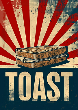 Retro Toast Poster