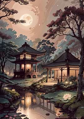 japanese village view