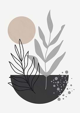 Minimalist Art plant bowl