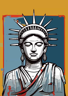 Liberty Buddah Poster Art