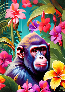 Jungle Blossom Monkey