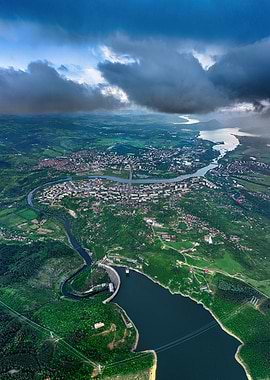 Spring over Kardzhali city