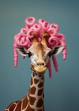 An anthropomorphic giraffe