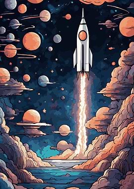 Rocket Launch Fantasy 3