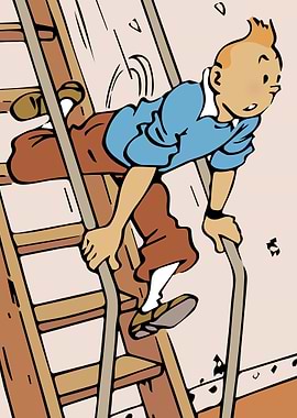 01 tintin run stair