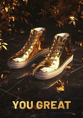 3D Dark Gold
