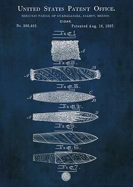 1887 Cigar Design Early To