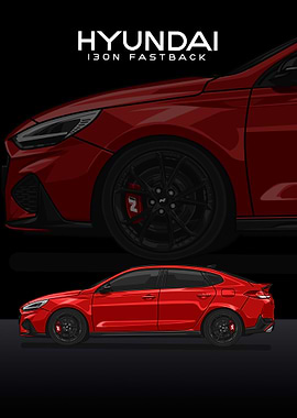 hyundai i30n fastback red