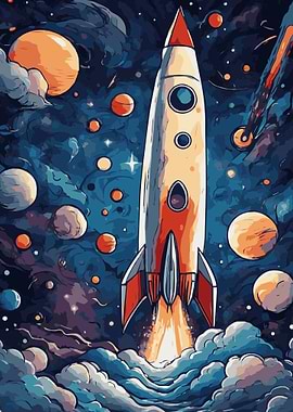 Rocket Launch Fantasy 1