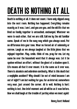 Death is Nothing at All