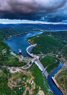 Kardzhali dam at Spring