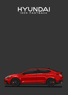 hyundai i30n fastback red