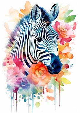 Zebra Watercolor