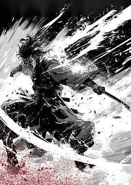 Anime Samurai Ink
