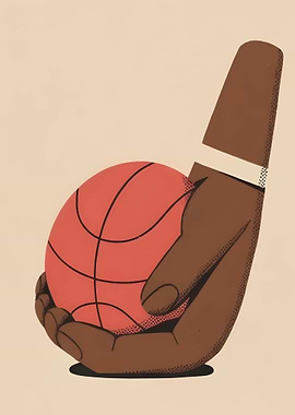 Basketball In a Hand