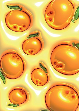 Puffy 3d Oranges