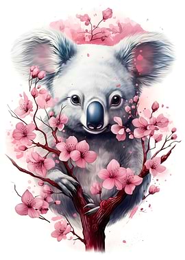 Cherry Blossom Koala